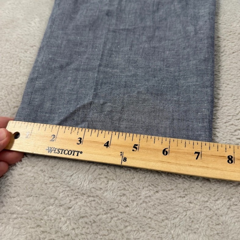 J. Crew Mens 34x30 Ludlow Somelos Cotton Linen Slim Fit Pants Blue Lightweight - Picture 13 of 14